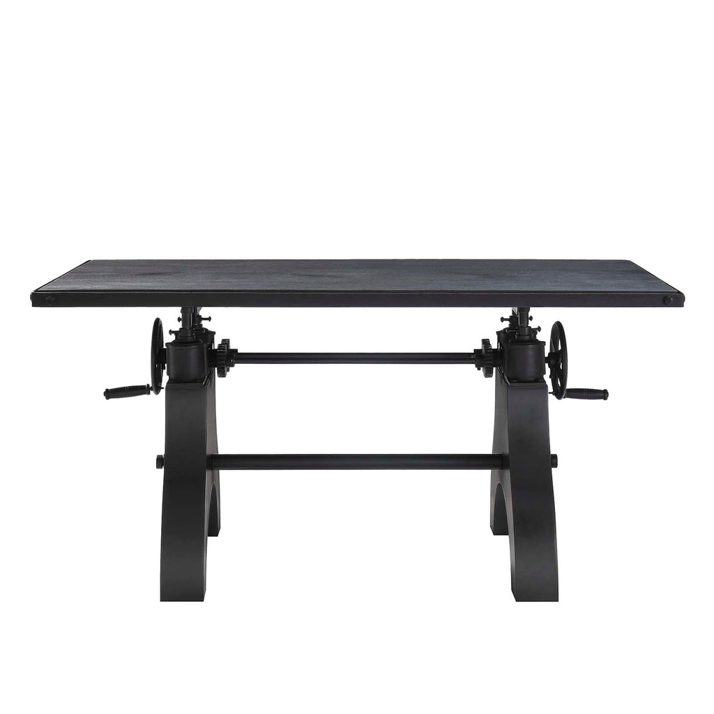 Genuine 60" Crank Adjustable Height Dining Table and Computer Desk by Modway