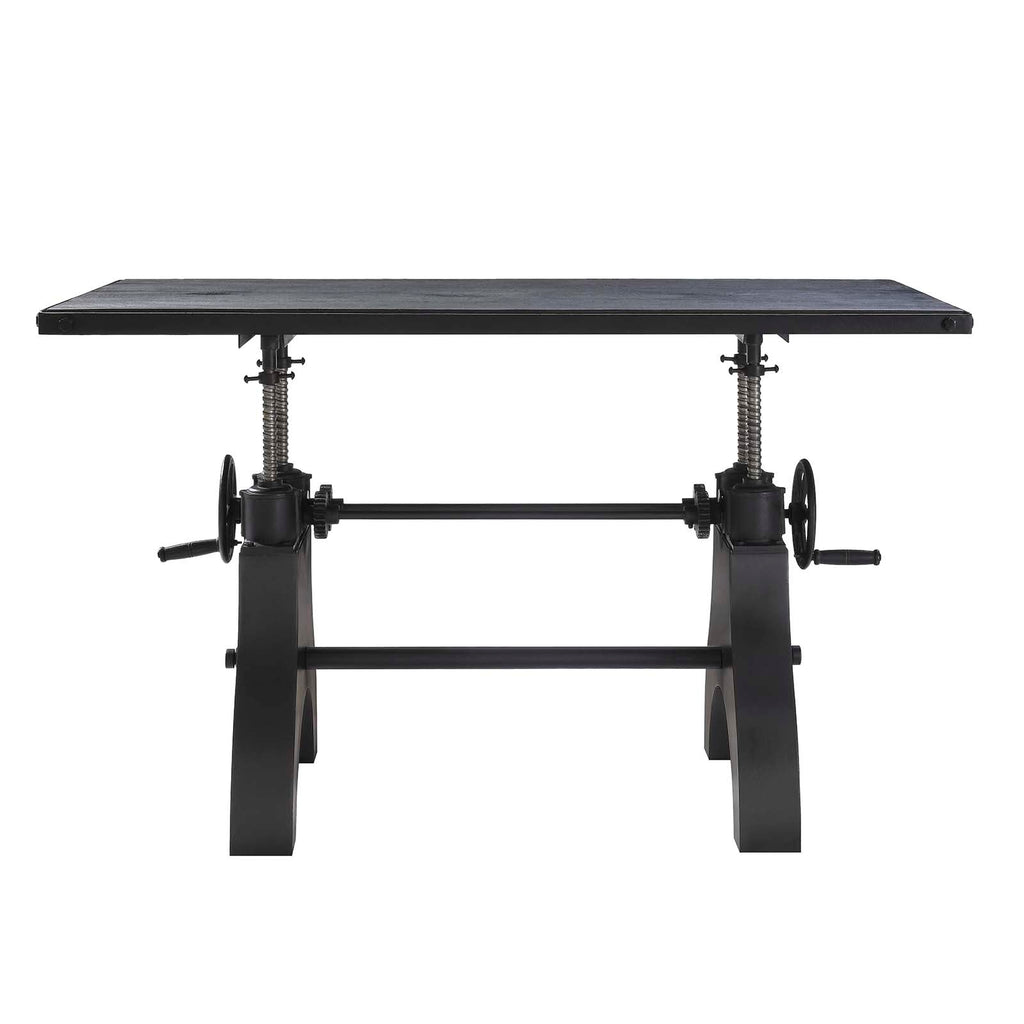 Genuine 60" Crank Adjustable Height Dining Table and Computer Desk by Modway