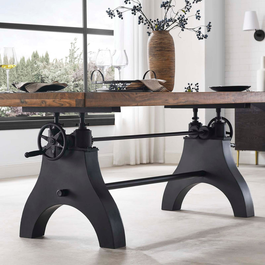 Genuine 96" Crank Adjustable Height Dining and Conference Table by Modway