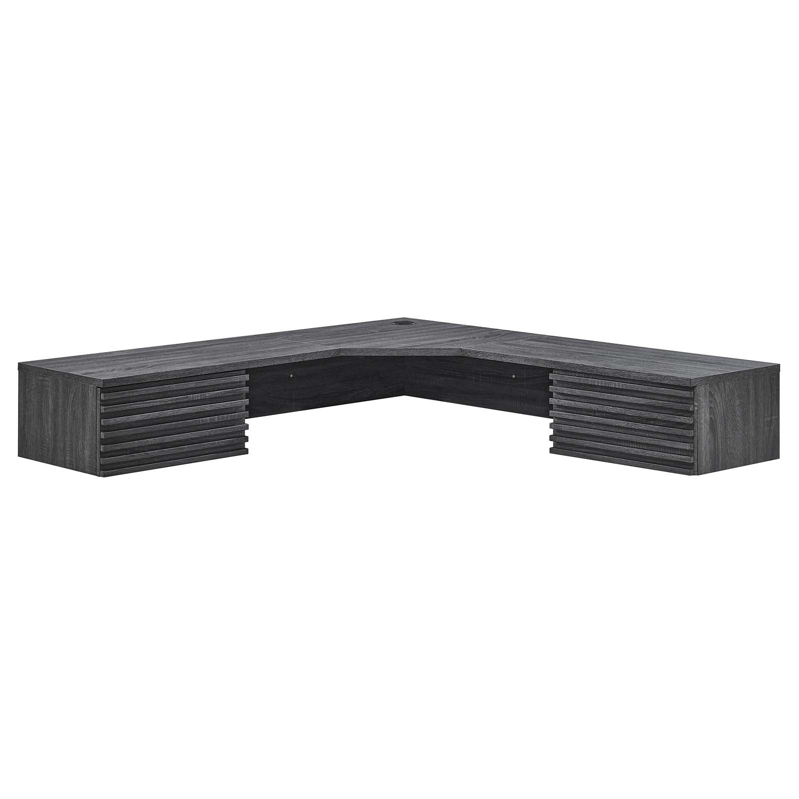 Render Wall Mount Corner Office Desk by Modway