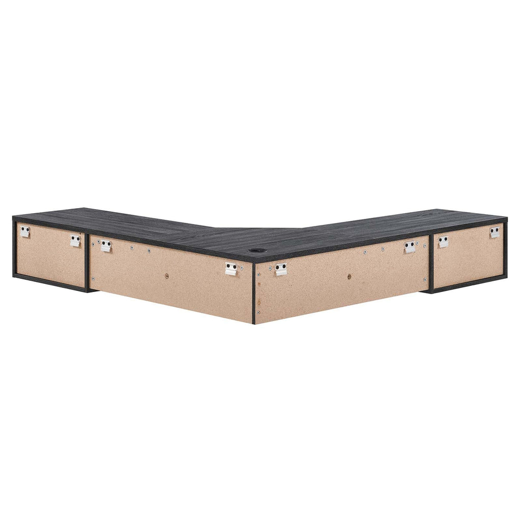 Render Wall Mount Corner Office Desk by Modway