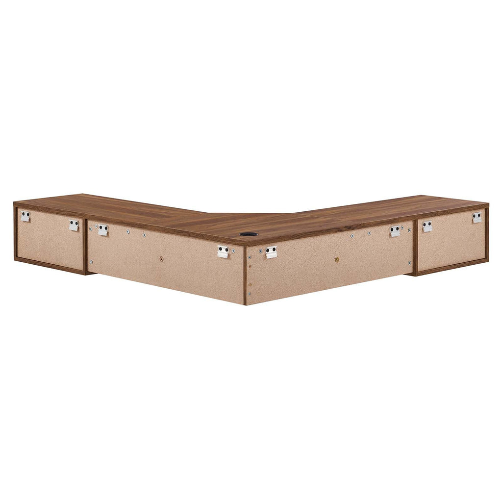 Render Wall Mount Corner Office Desk by Modway