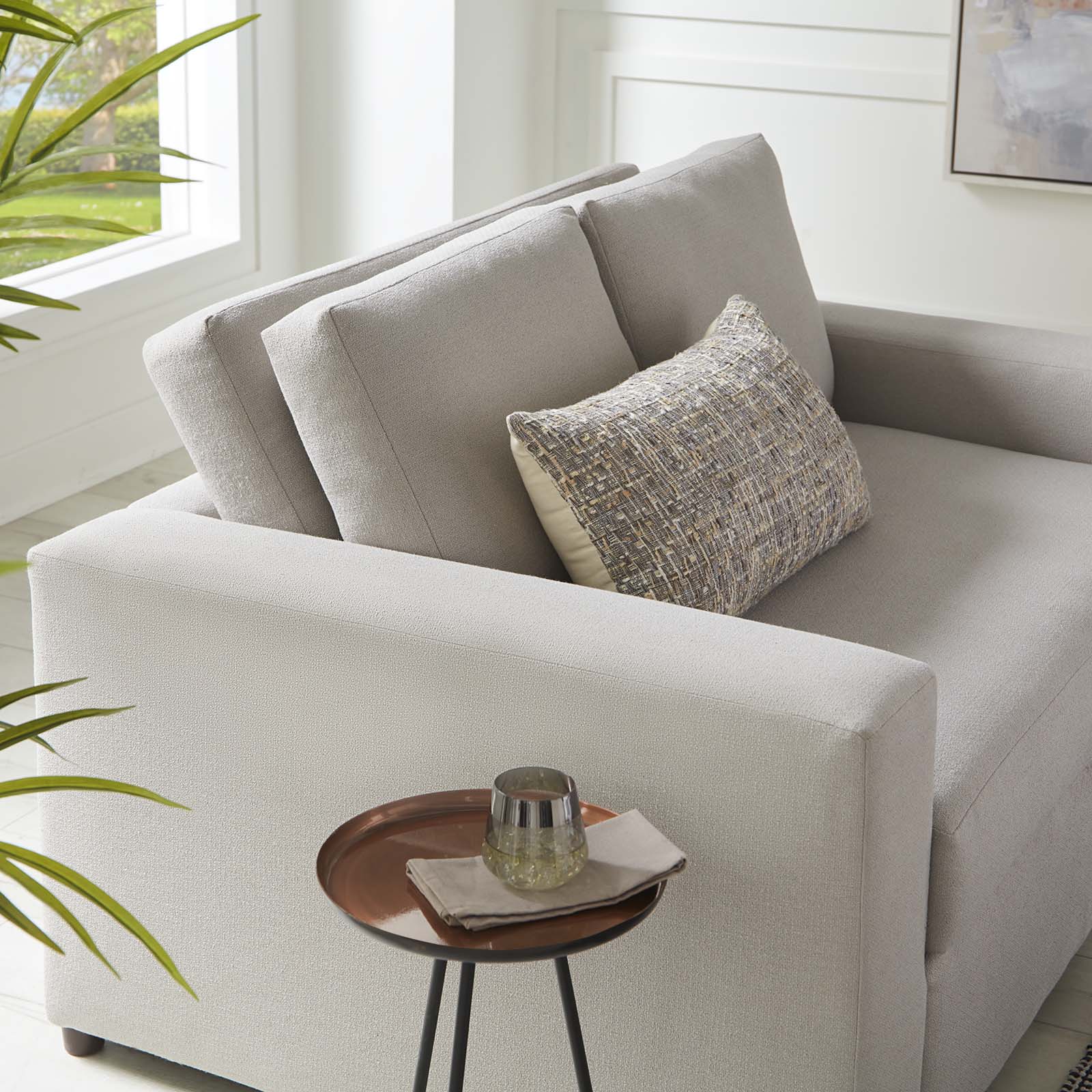 Avendale Linen Blend Loveseat by Modway