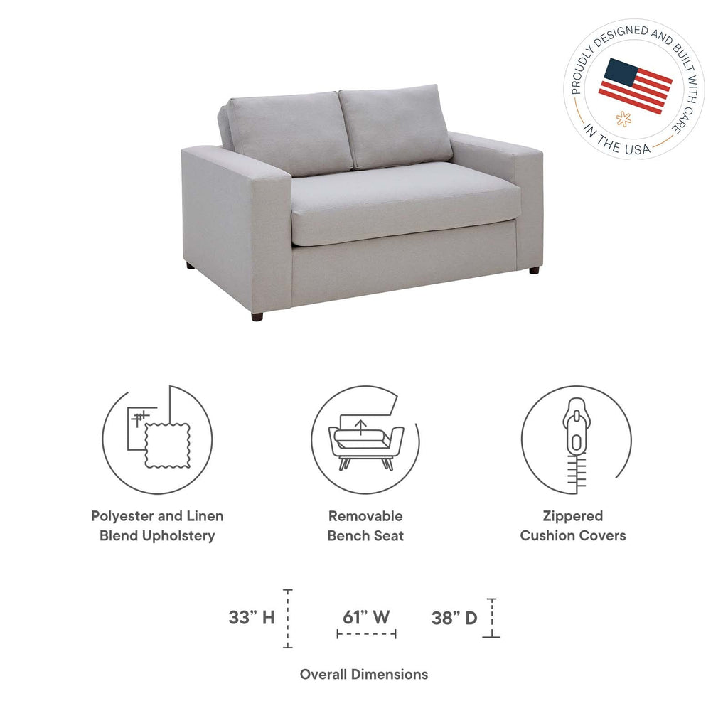 Avendale Linen Blend Loveseat by Modway