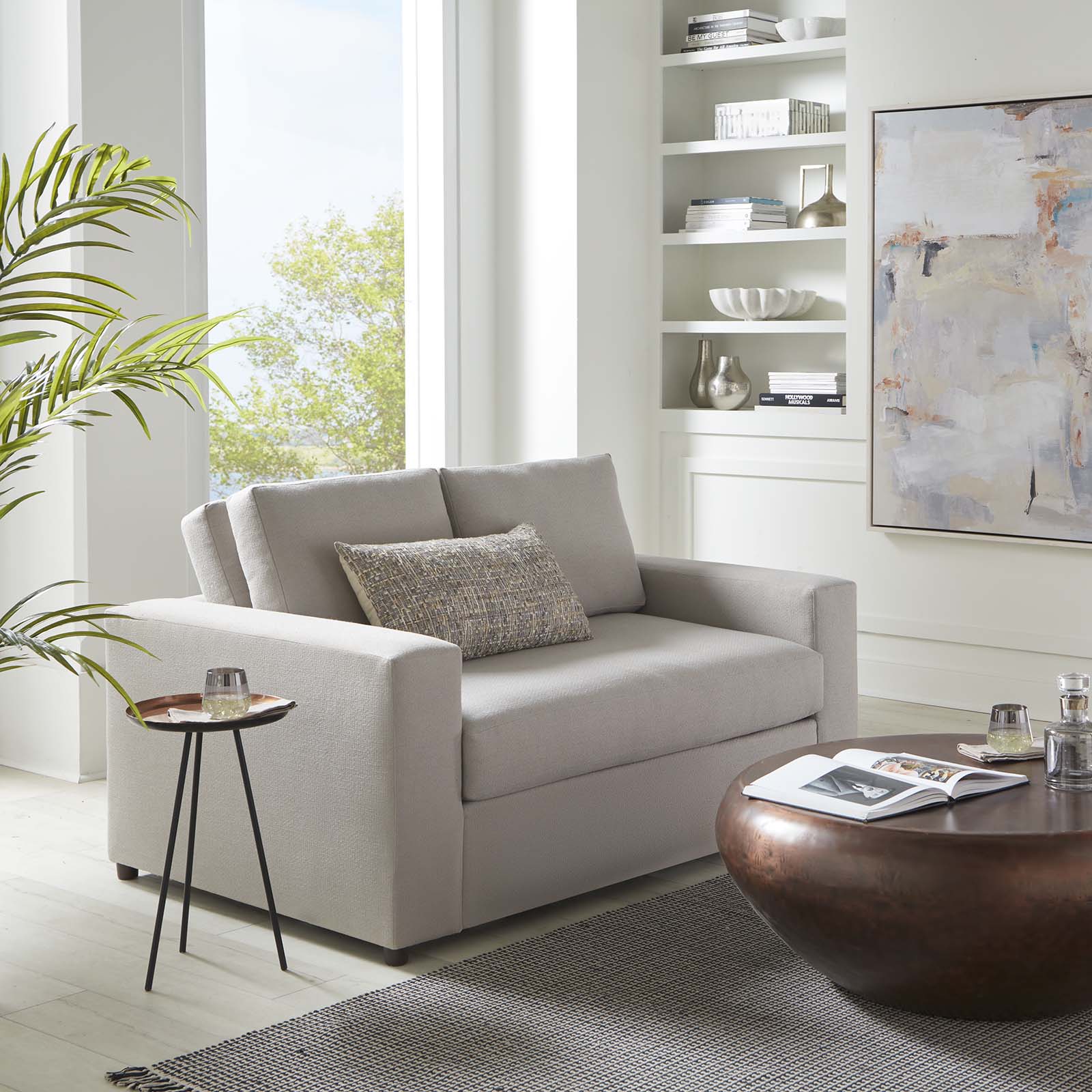 Avendale Linen Blend Loveseat by Modway