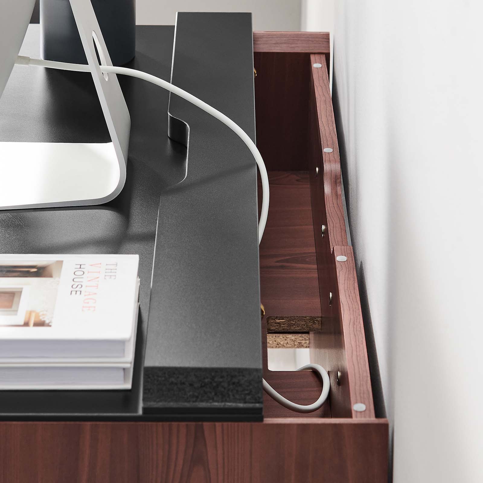 Kinetic 38" Wall-Mount Office Desk by Modway