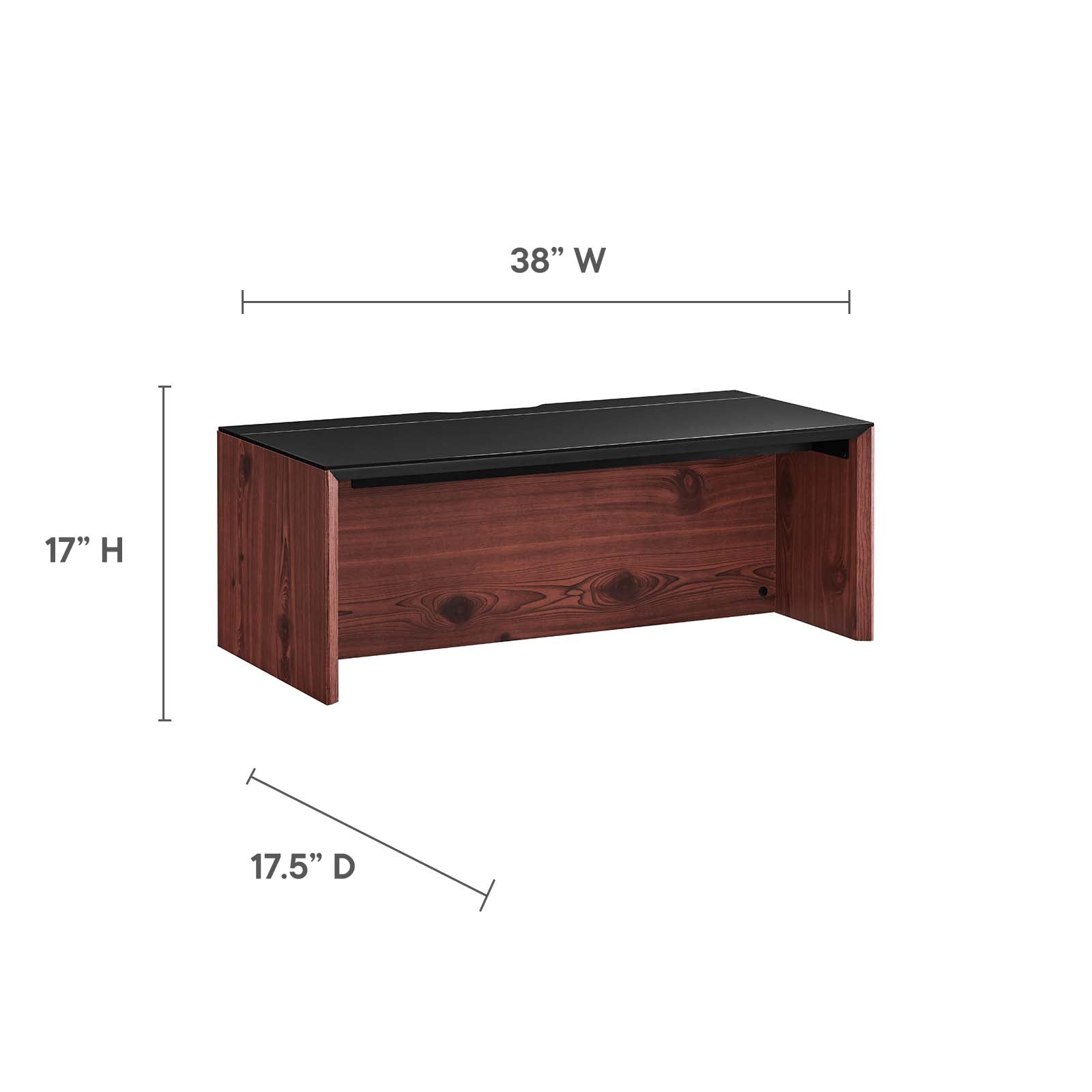 Kinetic 38" Wall-Mount Office Desk by Modway