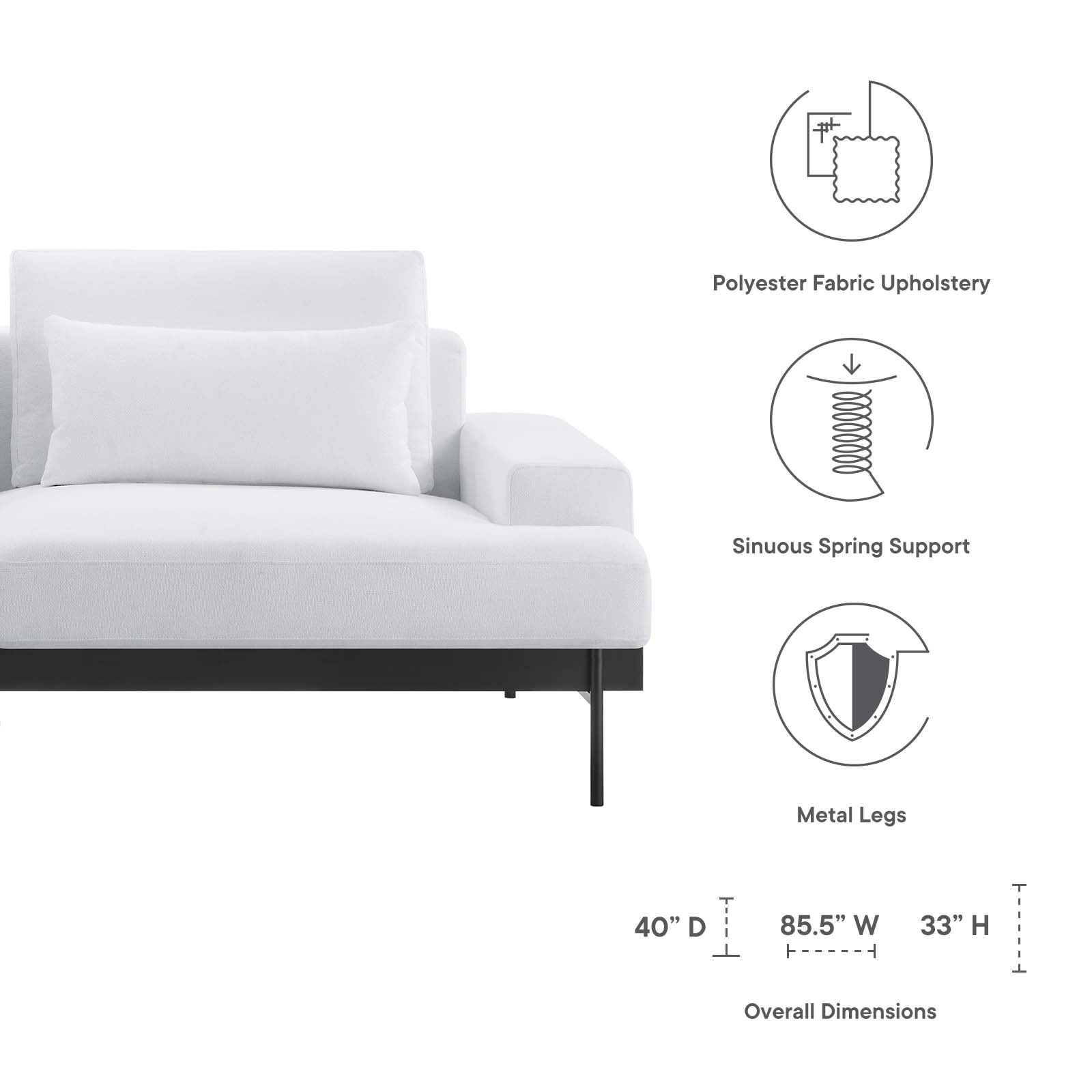 Proximity Upholstered Fabric Sofa by Modway