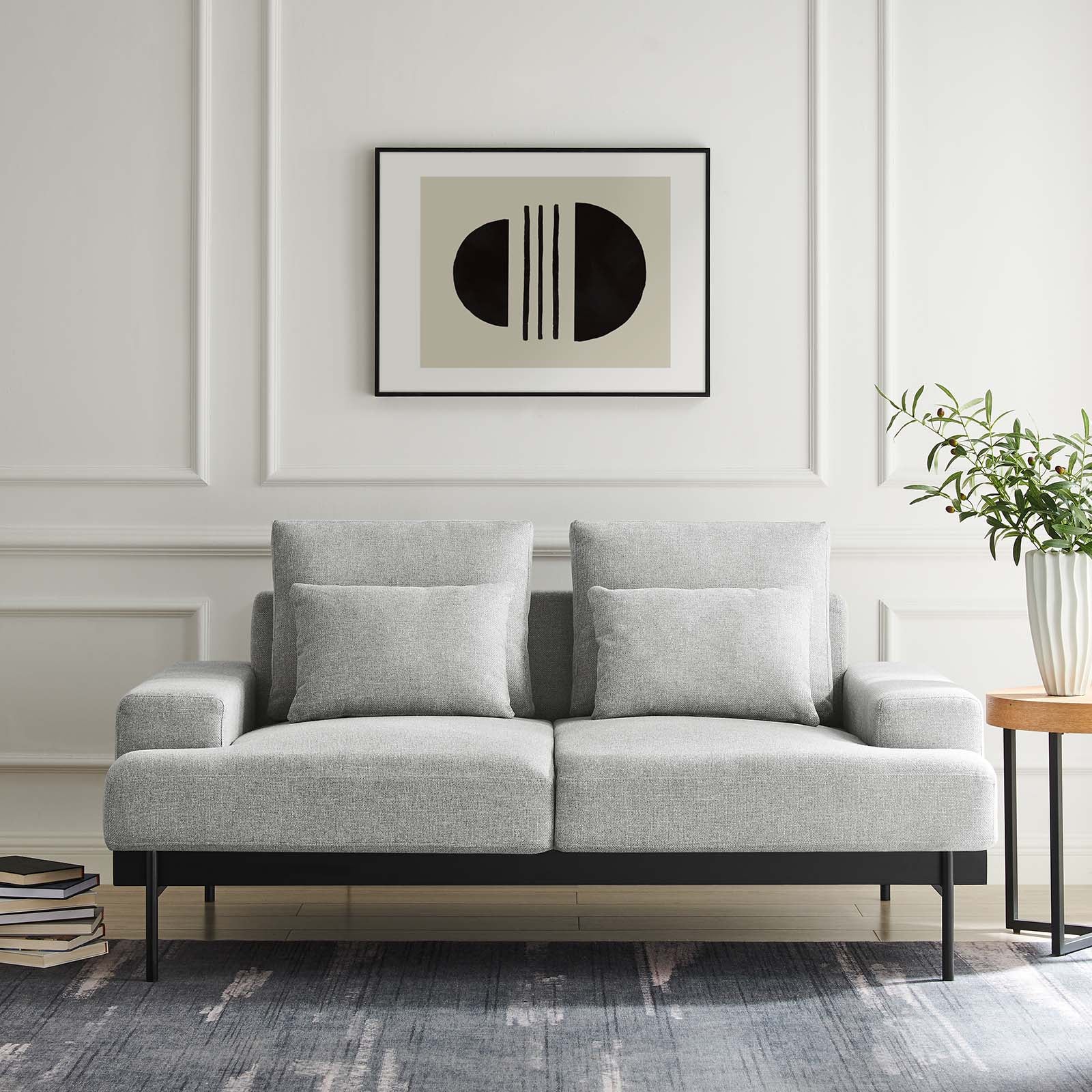 Proximity Upholstered Fabric Loveseat by Modway