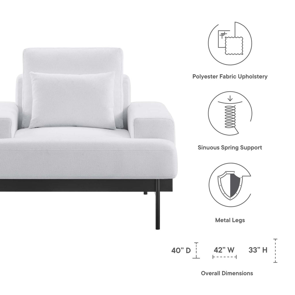 Proximity Upholstered Fabric Armchair by Modway