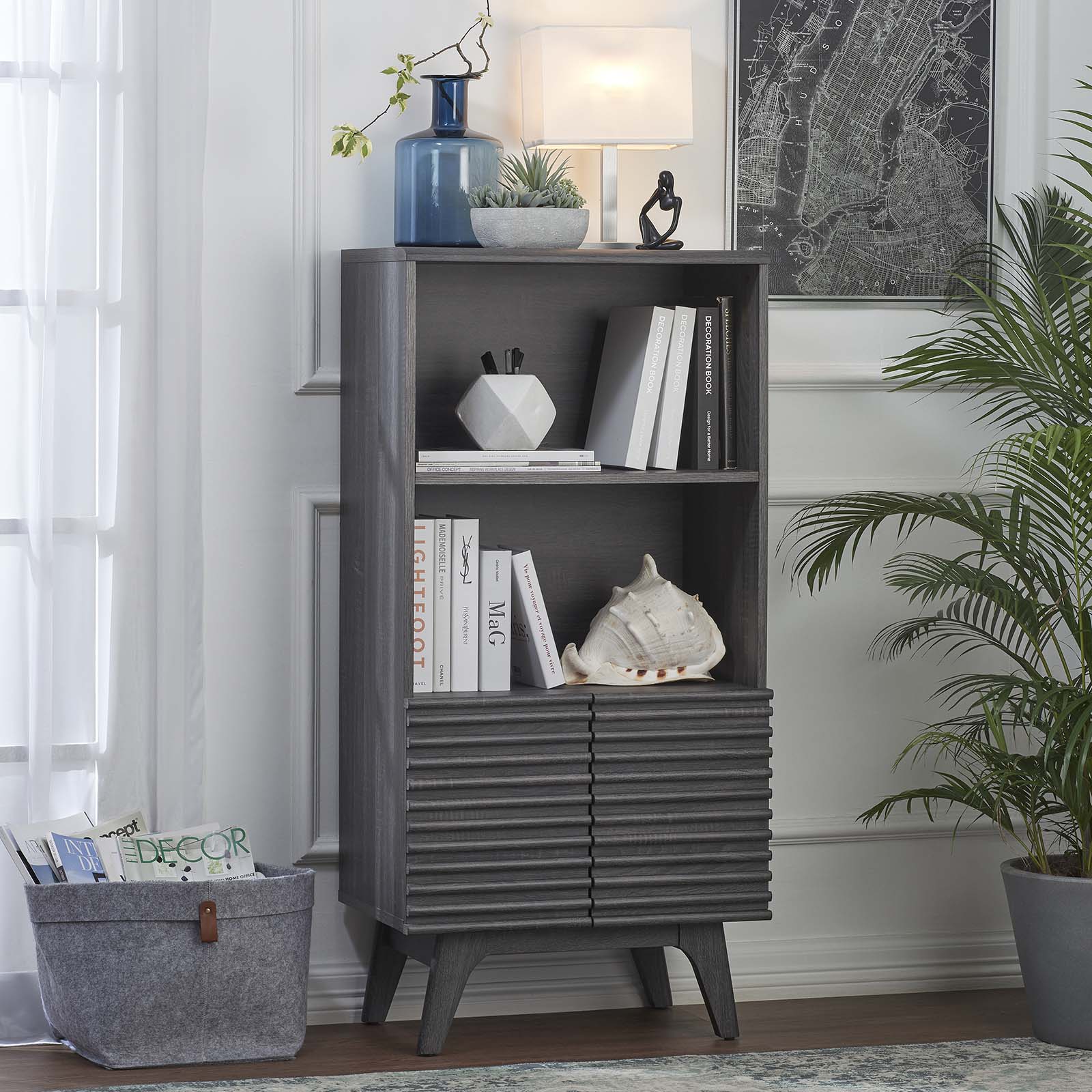 Render Display Cabinet Bookshelf by Modway