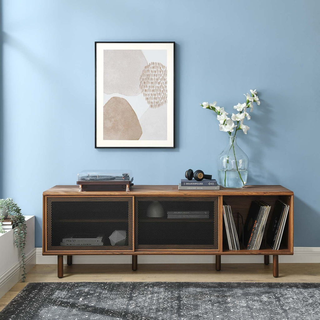 Kurtis 67" TV and Vinyl Record Stand by Modway