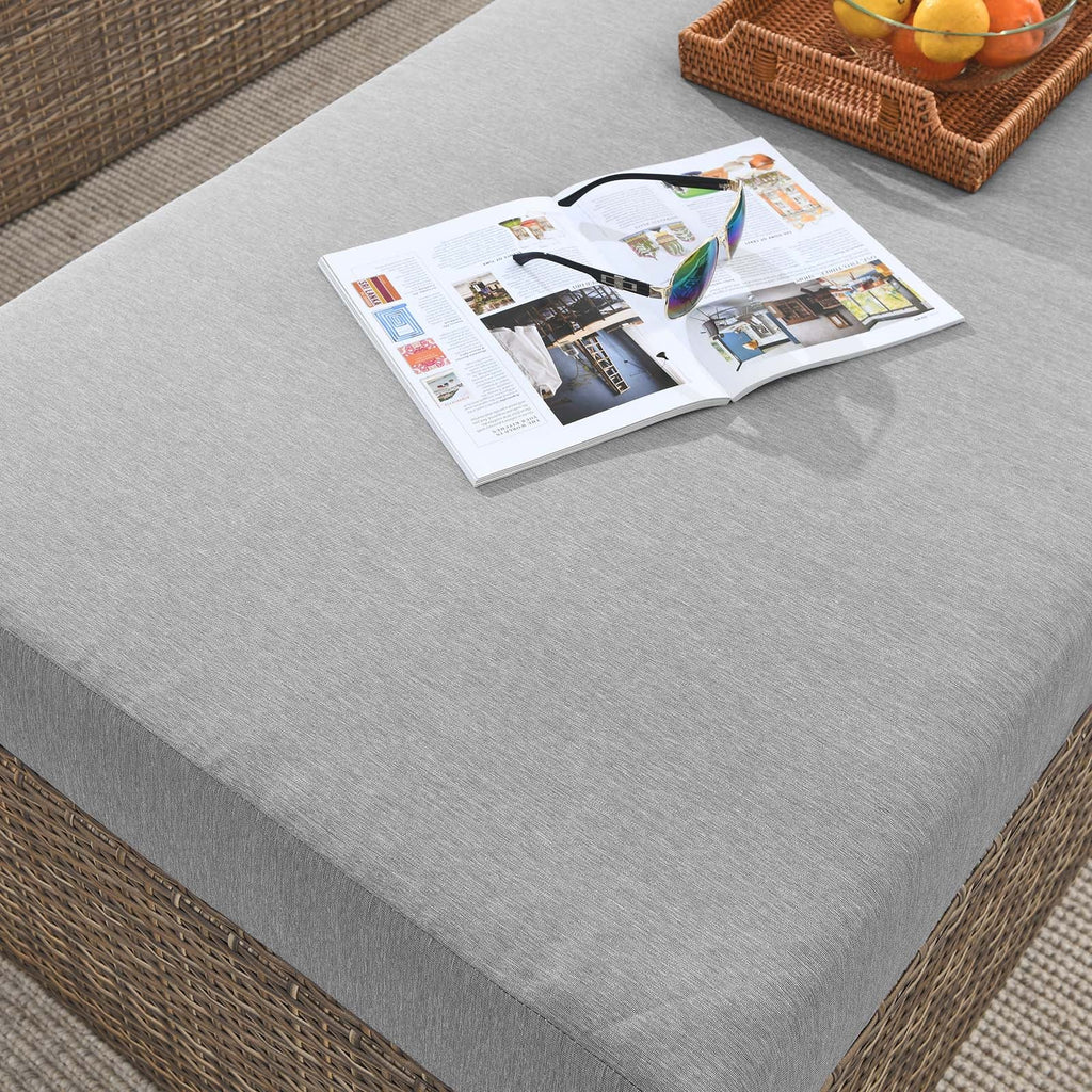 Convene Outdoor Patio Rectangle Ottoman by Modway