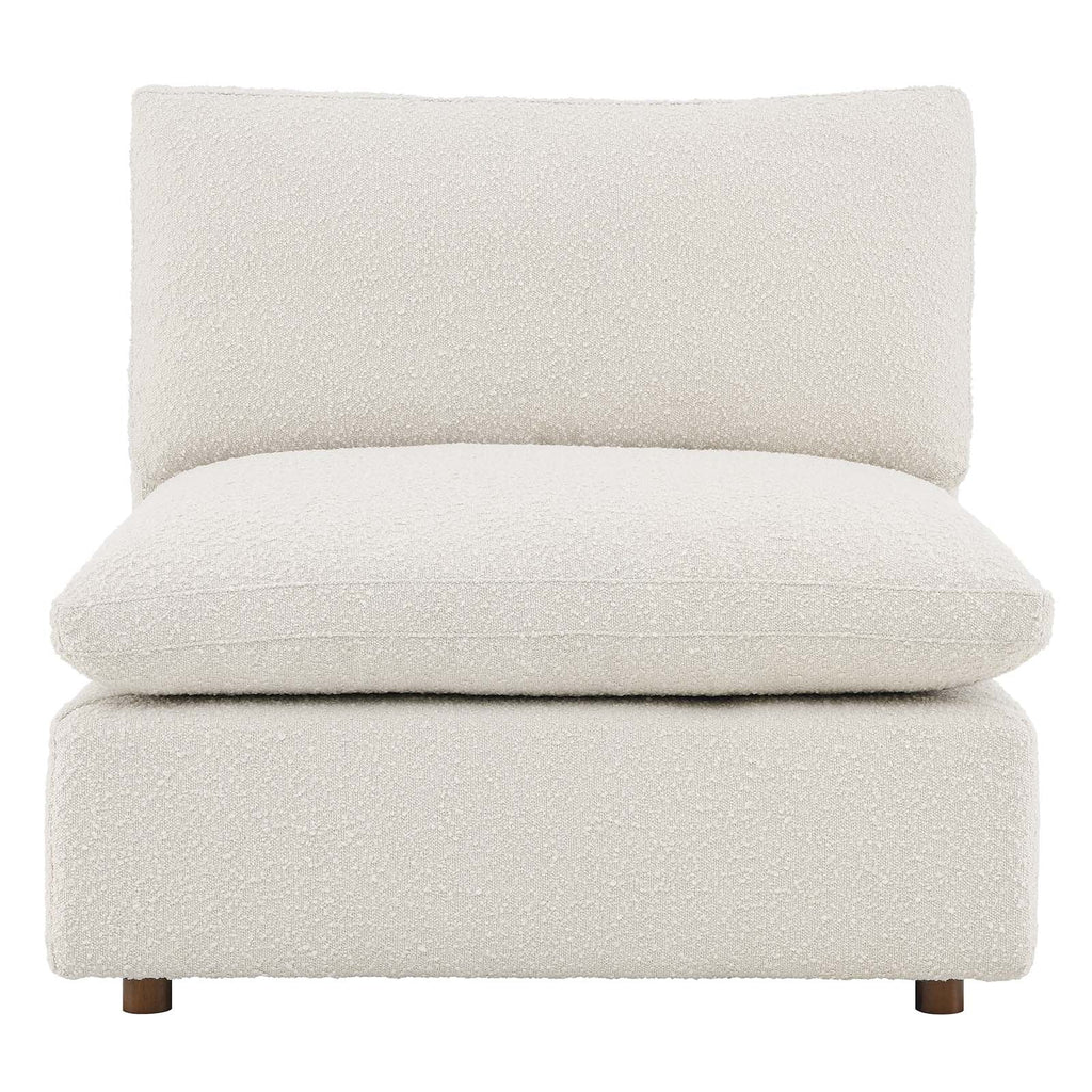 Commix Down Filled Overstuffed Boucle Fabric Armless Chair by Modway
