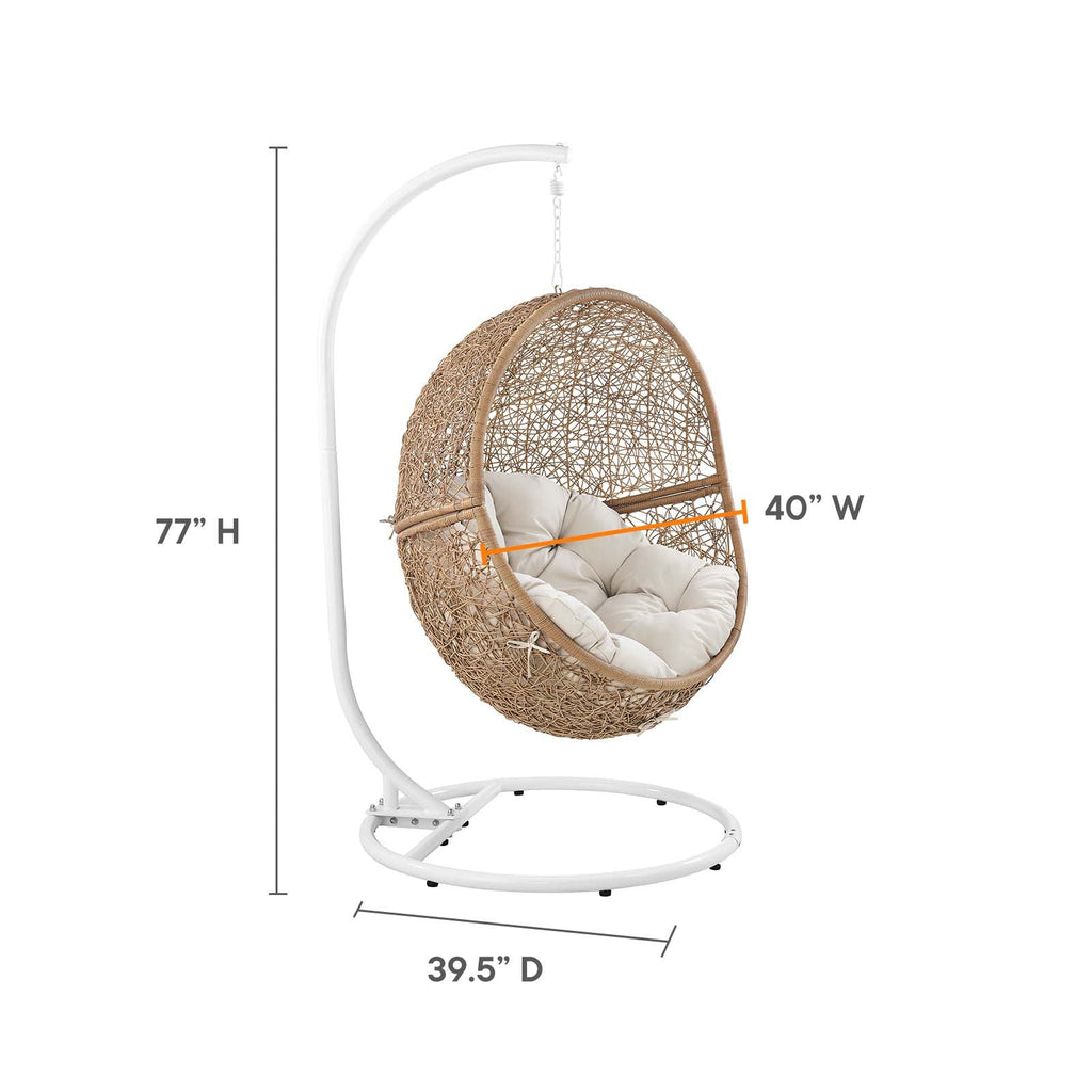 Encase Outdoor Patio Rattan Swing Chair by Modway