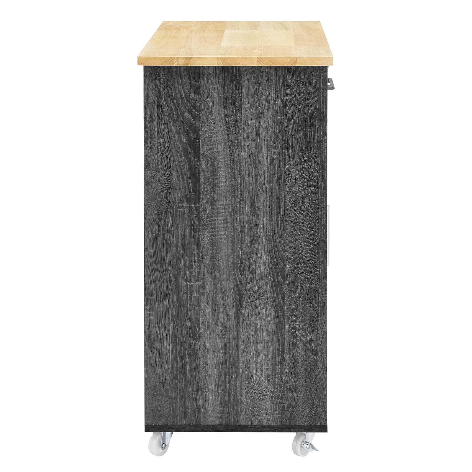 Culinary Kitchen Cart With Towel Bar by Modway