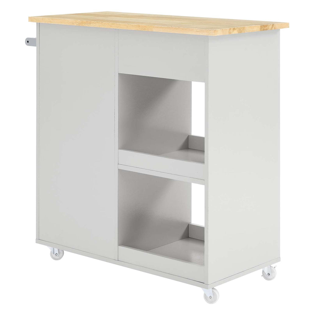 Culinary Kitchen Cart With Towel Bar by Modway