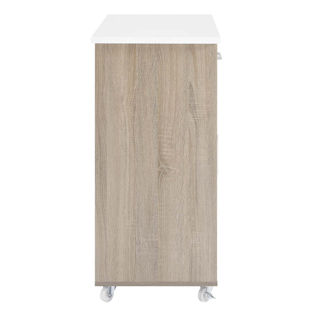 Culinary Kitchen Cart With Towel Bar by Modway