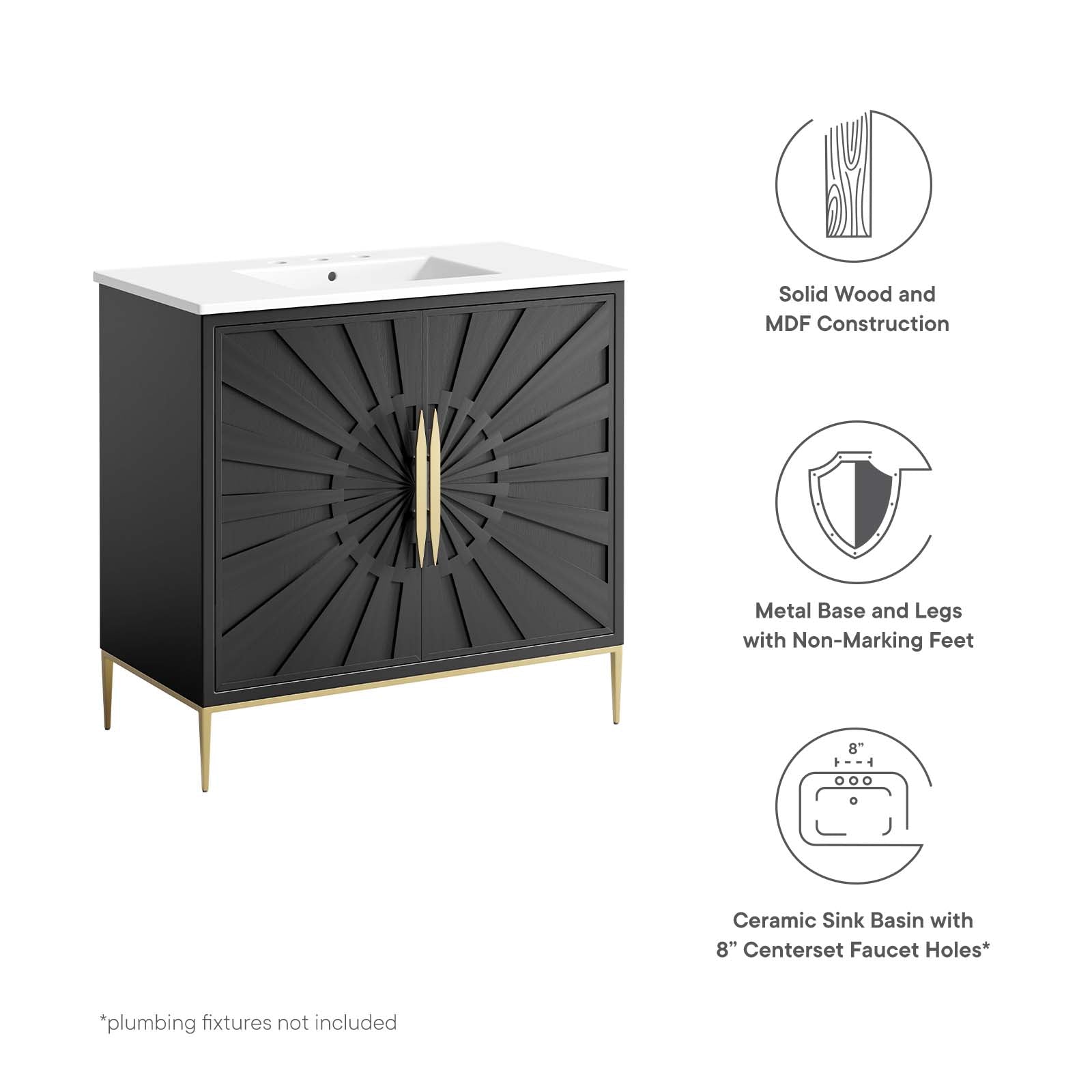 Awaken 36" Bathroom Vanity by Modway