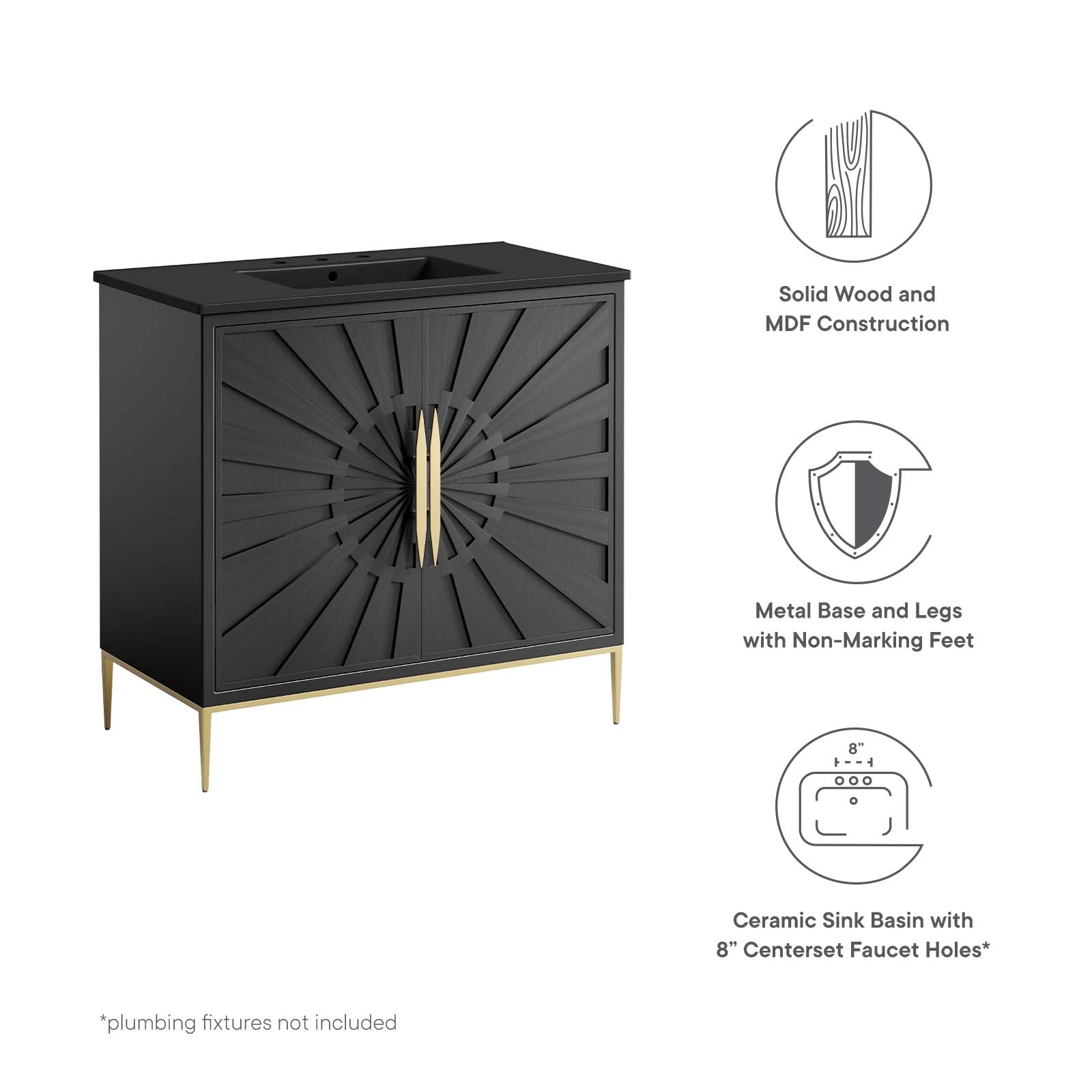 Awaken 36" Bathroom Vanity by Modway