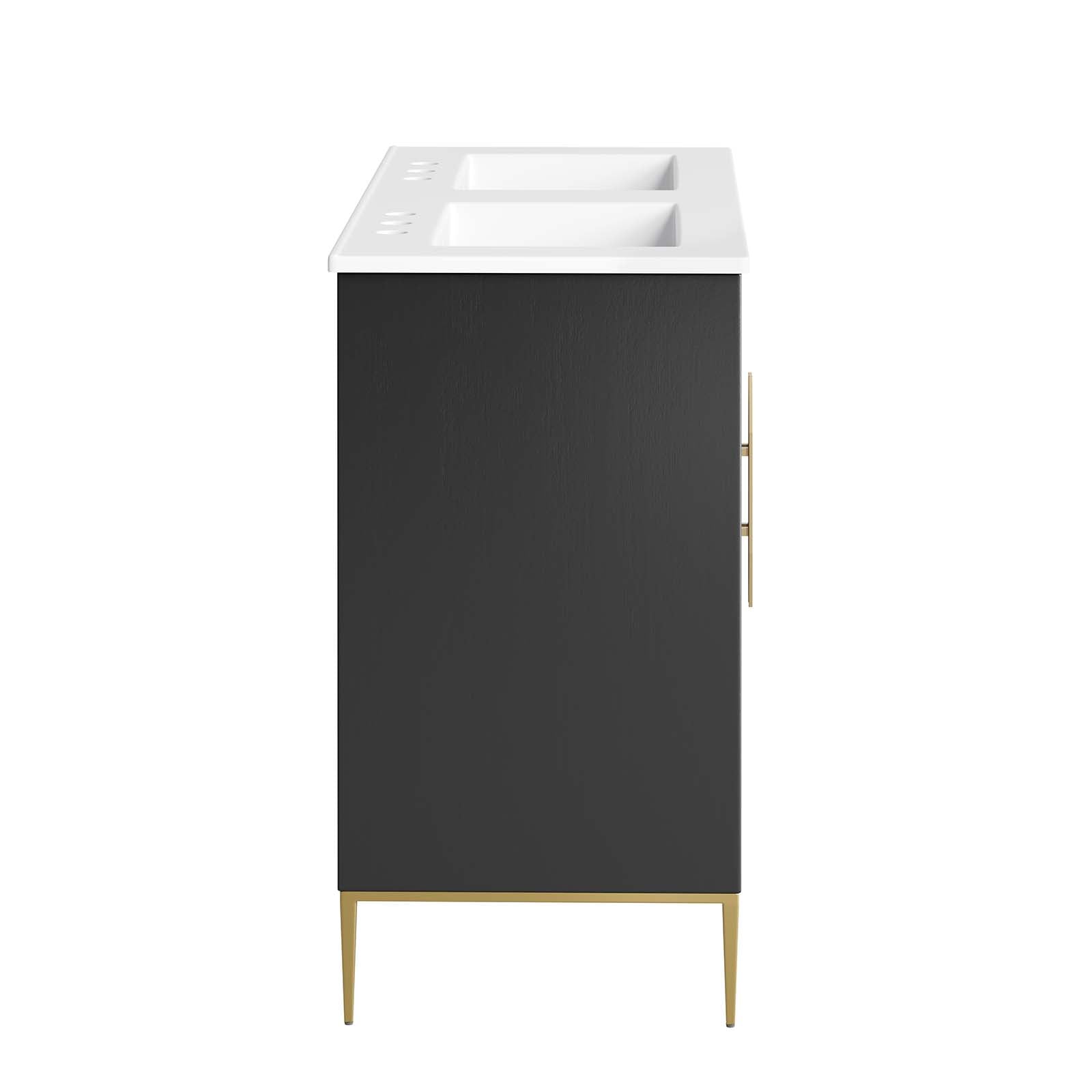 Awaken 48" Double Sink Bathroom Vanity by Modway