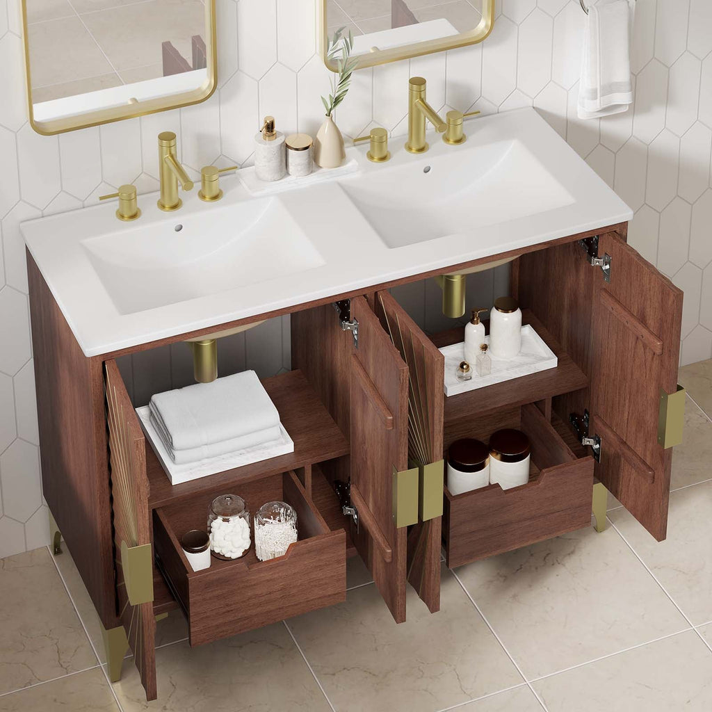 Daylight 48" Double Sink Bathroom Vanity by Modway