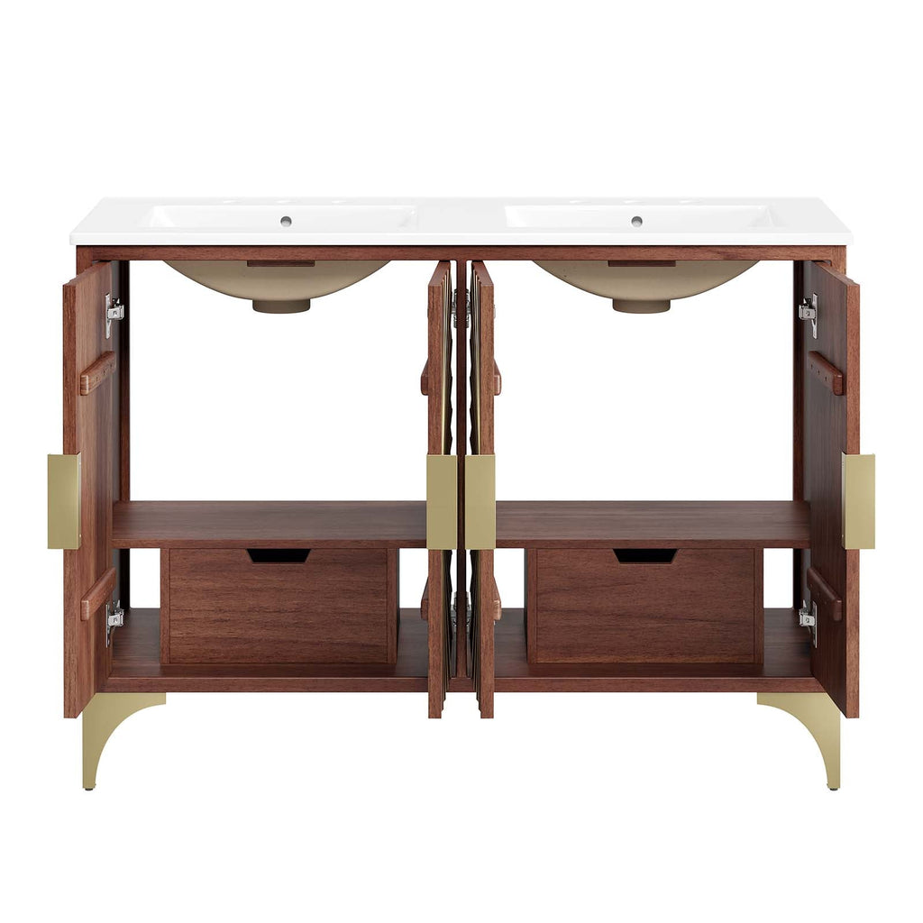 Daylight 48" Double Sink Bathroom Vanity by Modway