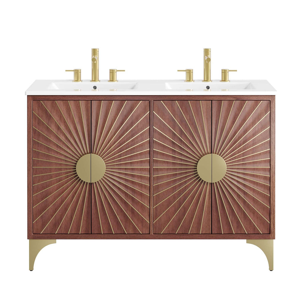 Daylight 48" Double Sink Bathroom Vanity by Modway
