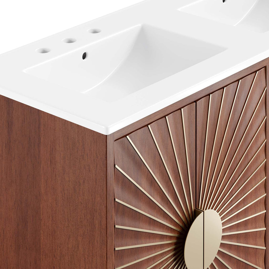 Daylight 48" Double Sink Bathroom Vanity by Modway