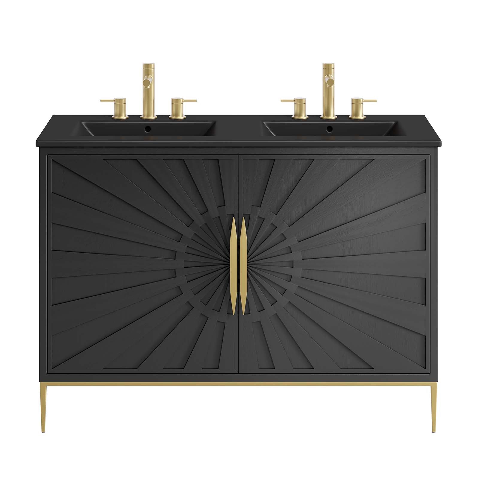 Awaken 48" Double Sink Bathroom Vanity by Modway