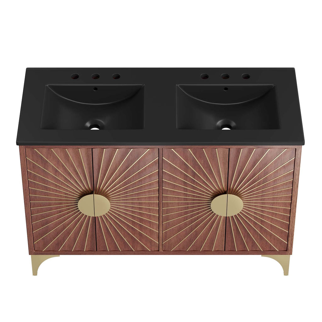Daylight 48" Double Sink Bathroom Vanity by Modway