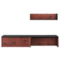 Kinetic 38" Wall-Mount Office Desk With Cabinet and Shelf by Modway