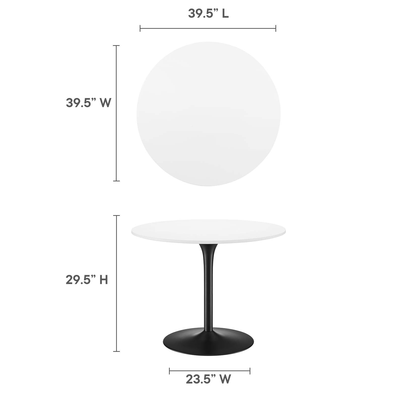 Pursuit 40" Dining Table by Modway