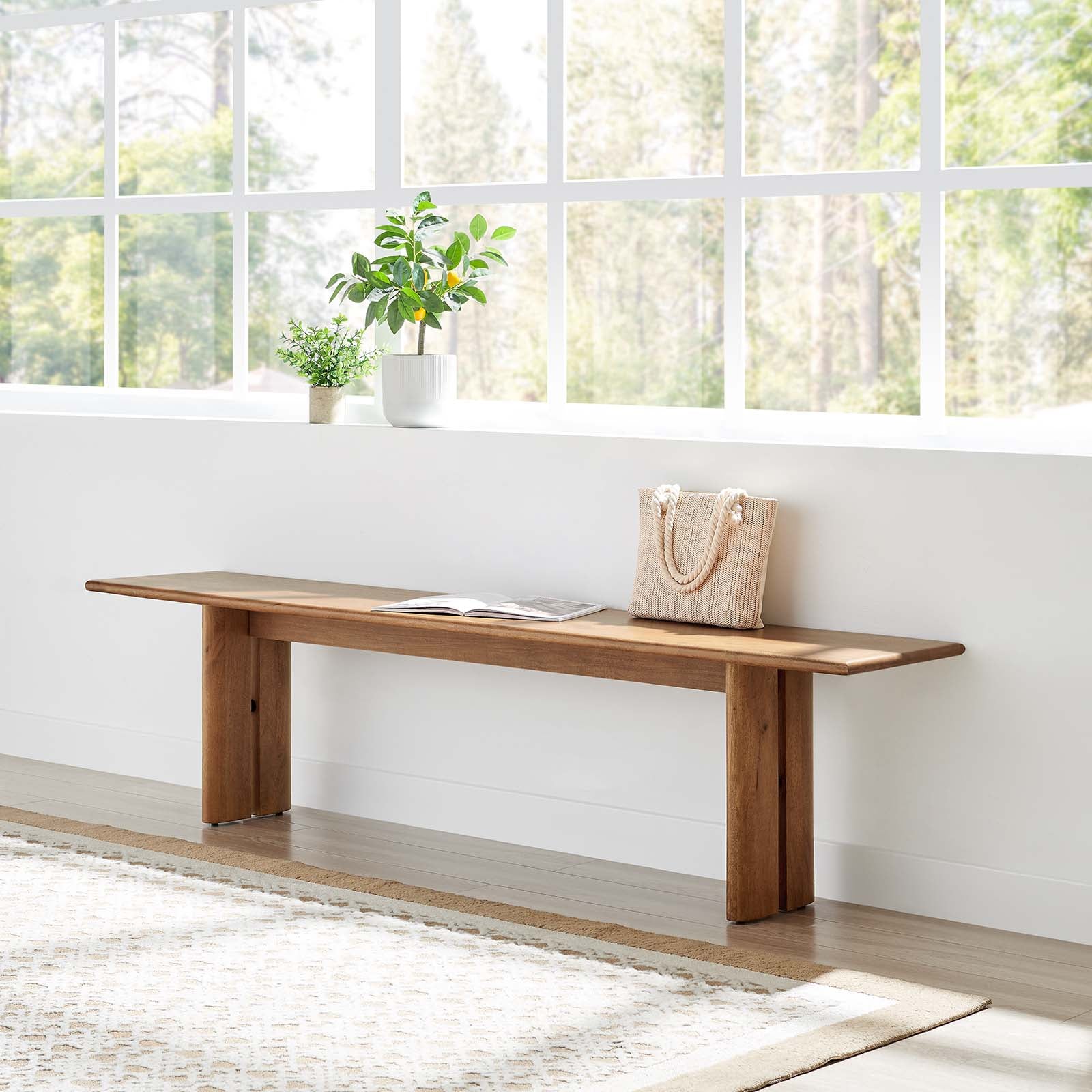 Amistad 72" Wood Bench by Modway