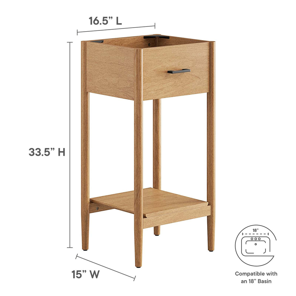 Zaire 18" Bathroom Vanity Cabinet (Sink Basin Not Included) by Modway