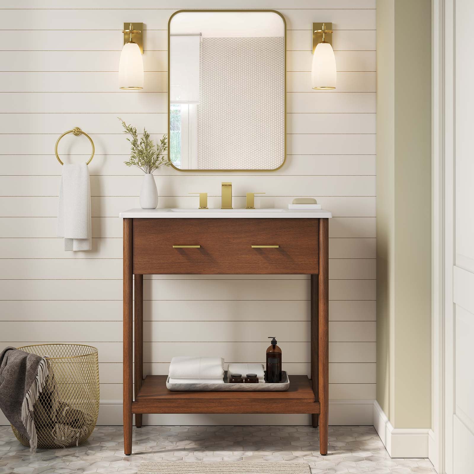 Zaire 30" Bathroom Vanity Cabinet (Sink Basin Not Included) by Modway