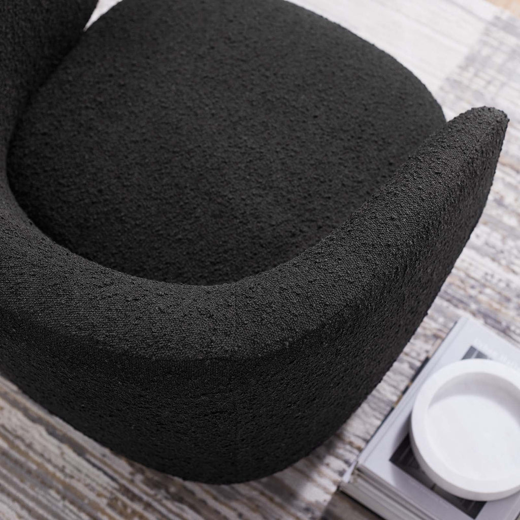 Celestia Boucle Fabric Swivel Chair by Modway