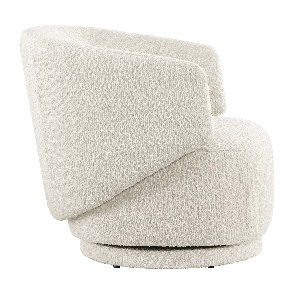 Celestia Boucle Fabric Swivel Chair by Modway