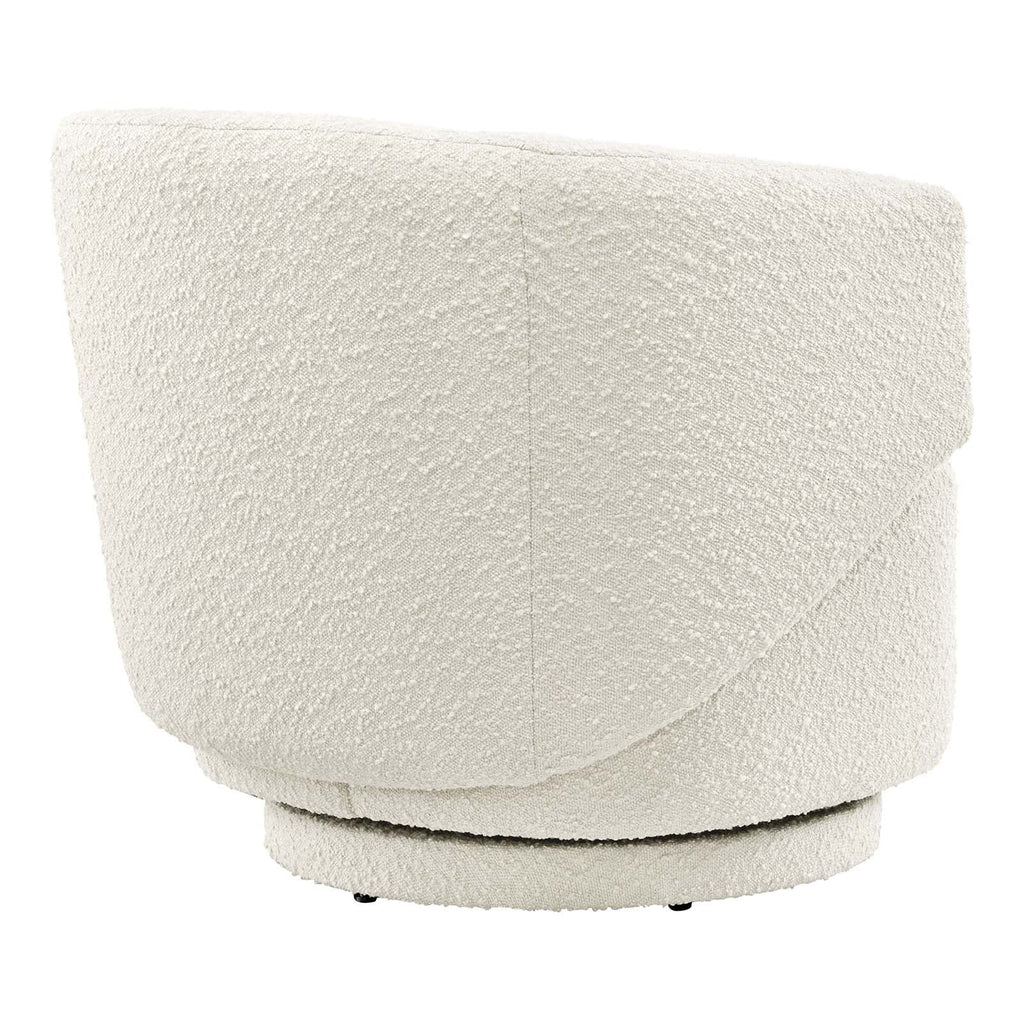 Celestia Boucle Fabric Swivel Chair by Modway