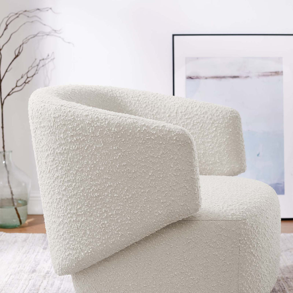 Celestia Boucle Fabric Swivel Chair by Modway