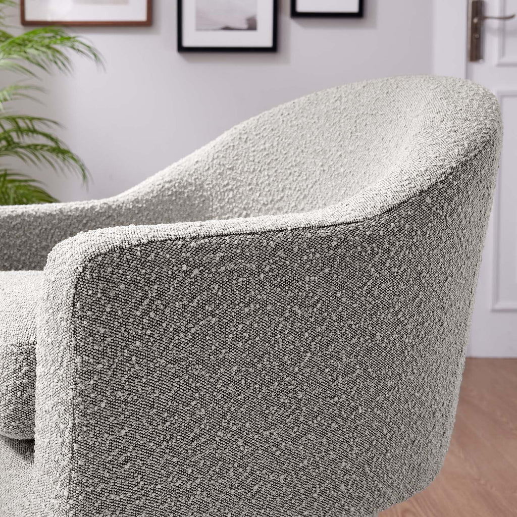 Astral Boucle Fabric Swivel Chair by Modway