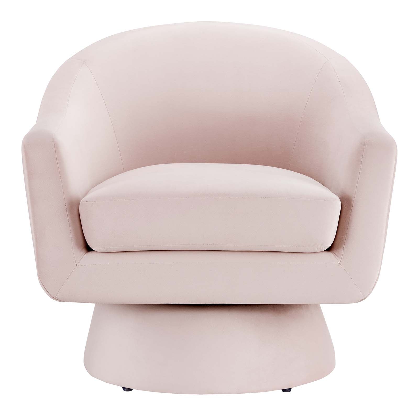 Astral Performance Velvet Fabric and Wood Swivel Chair by Modway