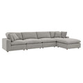 Commix 5-Piece Down Filled Overstuffed Boucle Fabric Sectional Sofa by Modway