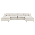 Commix 6-Piece Down Filled Overstuffed Boucle Sectional Sofa by Modway