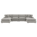 Commix 6-Piece Down Filled Overstuffed Boucle Sectional Sofa by Modway