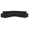 Commix 5-Piece Down Filled Overstuffed Boucle Sectional Sofa by Modway