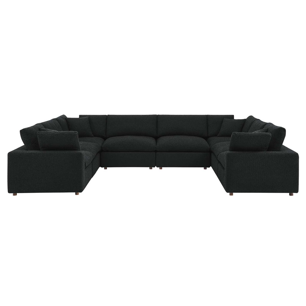 Commix 8-Piece Down Filled Overstuffed Boucle Fabric Sectional Sofa by Modway