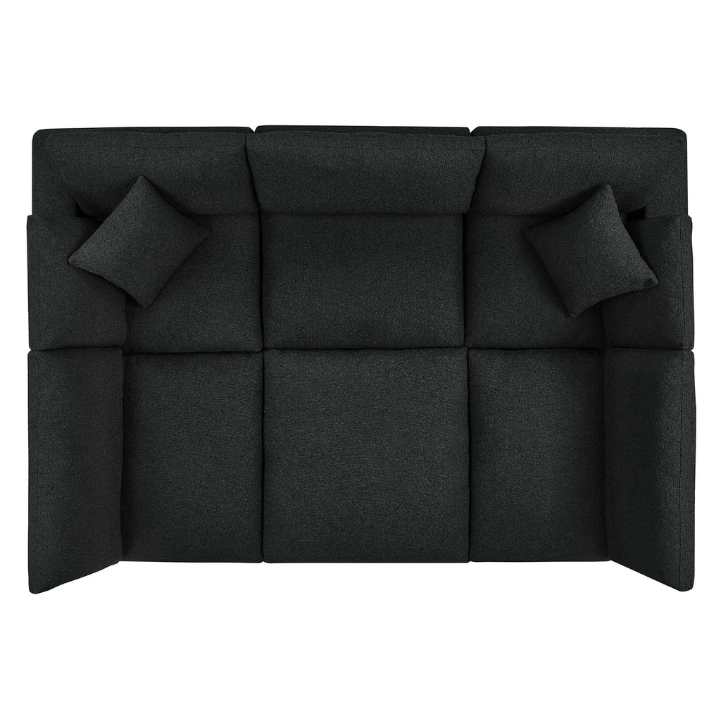 Commix 6-Piece Down Filled Overstuffed Boucle Fabric Sectional Sofa by Modway