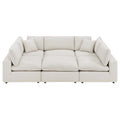 Commix 6-Piece Down Filled Overstuffed Boucle Fabric Sectional Sofa by Modway