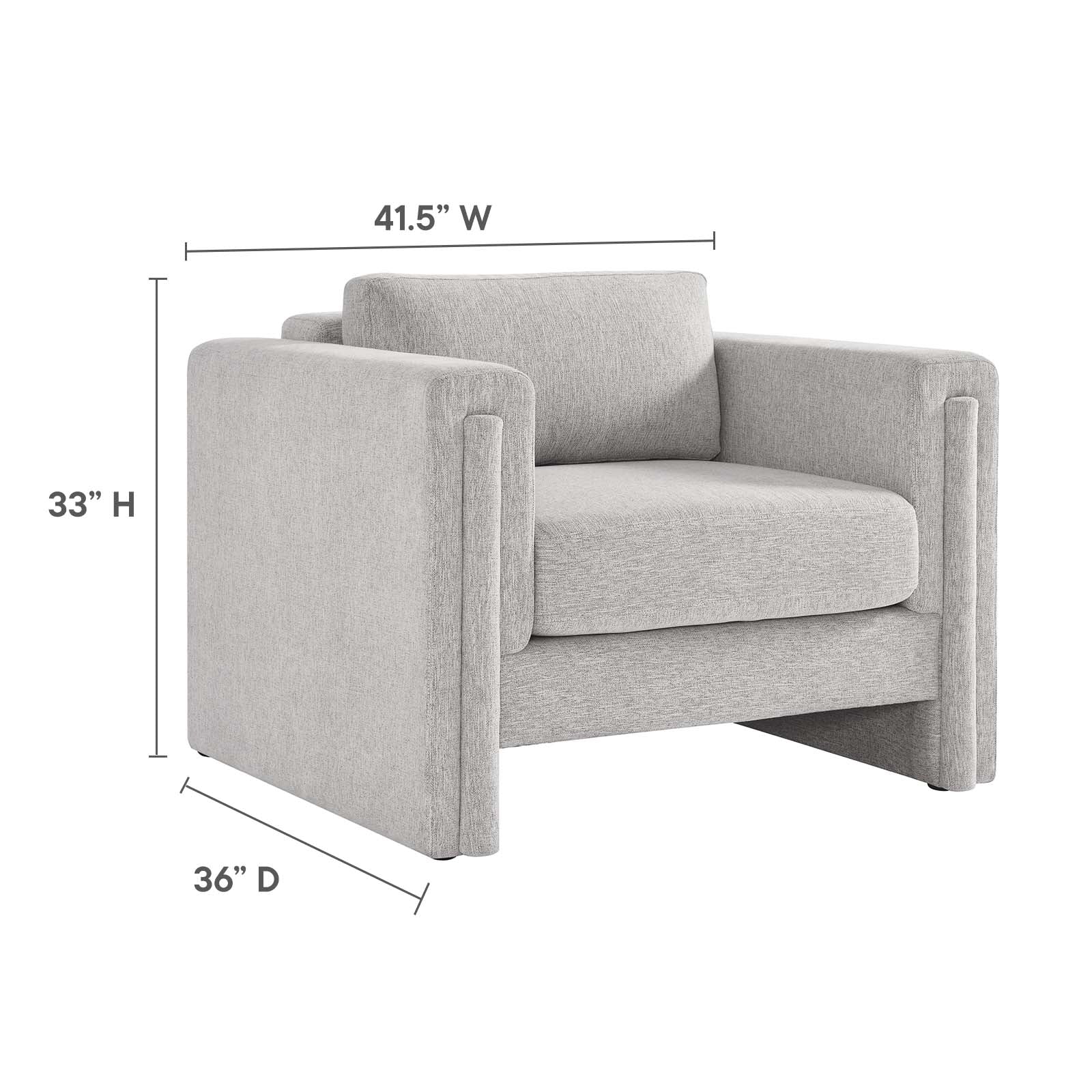 Visible Fabric Armchair by Modway
